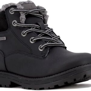 Nautica Black and Gray Boots Rugged Waterproof Design